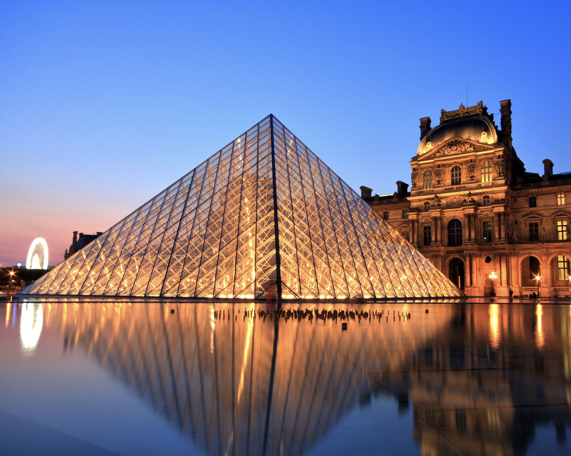 Louvre Pyramid in Paris